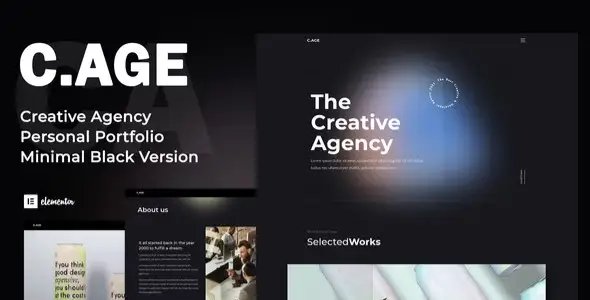 C.AGE – Creative Agency Personal Portfolio Elementor Template Kit